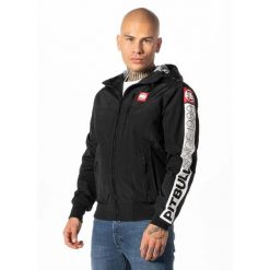 Kurtka przejściowa męska Pitbull z kapturem Cabrillo Summer. Czarne kurtki PITBULL, m, bez wzorów, z kapturem. Za 299.00 zł.