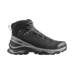 Obuwie Wędrówki z plecakiem Mężczyzna QUEST ECHO GORE TEX. Czarne buty turystyczne Salomon, bez wzorów, z gore-texu, bez zapięcia, do biegania, gore-tex. Za 859.00 zł.