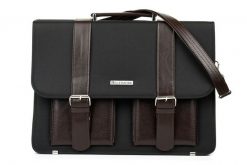 Beltimore luksusowa męska aktówka teczka torba duża na laptopa czarno-brązowa I36. Brązowe torby na laptopa . Za 197.99 zł.