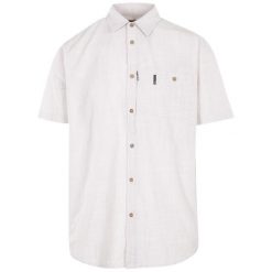 Trespass Basham - Męska koszula na co dzień z tkaniny Oatmilk. Koszule Trespass, m, bez wzorów, z tkaniny, bez kołnierzyka, bez ramiączek. Za 272.99 zł.