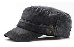 Jeansowa Czapka z Daszkiem (Patrolówka) - Pako Jeans - Grafitowa. Szare czapki z daszkiem Pako Jeans, na lato, bez wzorów, z bawełny. Za 55.00 zł.