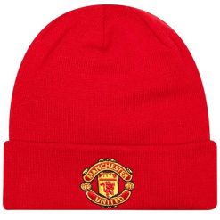 Czapka Manchester United Essential. Czerwone czapki zimowe New Era, bez wzorów. Za 196.50 zł.