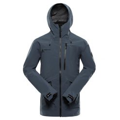 Kurtka trekkingowa męska Alpine Pro Zarr wodoodporna. Niebieskie kurtki Alpine Pro, m, bez wzorów, bez kaptura. Za 899.00 zł.
