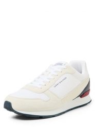 Tommy Hilfiger trampki z zamszu Mężczyźni Tekstylia biały|wielokolorowy, 43. Białe trampki Tommy Hilfiger, m, bez wzorów, bez zapięcia. Za 499.95 zł.