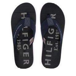 Japonki Tommy Hilfiger. Niebieskie japonki Tommy Hilfiger, bez wzorów. Za 189.99 zł.