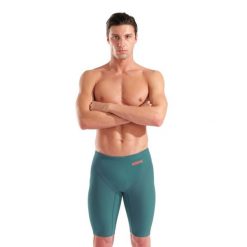 Strój startowy męski Arena Powerskin Impulso Le Jammer. Zielone odzież kąpielowa Arena, m, bez wzorów, sportowe. Za 499.99 zł.