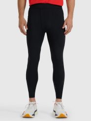 4F Legginsy sportowe w kolorze czarnym rozmiar: L. Czarne legginsy długie sportowe 4F, l, bez wzorów, z materiału, outdoorowe. Za 124.95 zł.