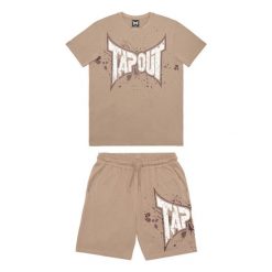 Zestaw koszulka i spodenki Tapout Dunlab. Białe krótkie spodenki sportowe TAPOUT, l, bez wzorów, z dresówki. Za 235.00 zł.