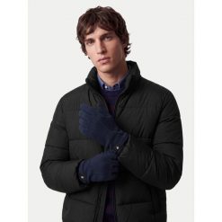 Rękawiczki Beverly Hills Polo Club. Niebieskie rękawiczki Beverly Hills Polo Club, bez wzorów, z dzianiny. Za 49.99 zł.