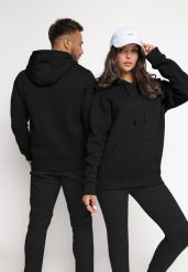 Czarna Bluza Wkładana przez Głowę z Kapturem i Kieszenią oraz Ściągaczami Tomuka. Czarne bluzy z kapturem Born2be, m, bez wzorów, z kapturem. W wyprzedaży za 67.99 zł.