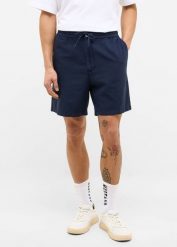 Męskie Szorty Materiałowe Mustang Style Linen Jogger Shorts Navy Blazer 1016459 5324, W32. Niebieskie szorty Mustang, m, bez wzorów, z bawełny, eleganckie. Za 169.99 zł.