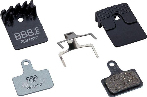 Klocki hamulcowe z radiatorem BBB Cycling. Żółte espadryle BBB CYCLING, bez wzorów, bez obcasa, bez zapięcia. Za 105.66 zł.