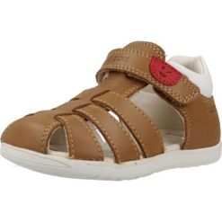 Sandały GEOX B S.MACCHIA B Brązowy. Brązowe sandały Geox, ze skóry, bez zapięcia. Za 206.99 zł.