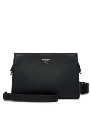 Guess Saszetka HMMISA P6157 Czarny. Czarne saszetki i nerki Guess, z aplikacjami, ze skóry, bez dodatków. Za 369.99 zł.