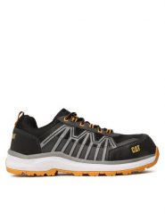 CATerpillar Półbuty Charge S3 Hro Src+ P725517 Czarny. Czarne eleganckie półbuty CATerpillar, bez wzorów, z materiału, bez obcasa, bez zapięcia. Za 399.99 zł.