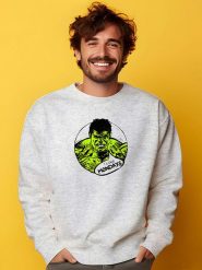 WOOOP Bluza "Hulk" w kolorze jasnoszarym rozmiar: M. Szare bluzy Wooop, m, bez wzorów, z bawełny, bez kaptura. Za 100.99 zł.