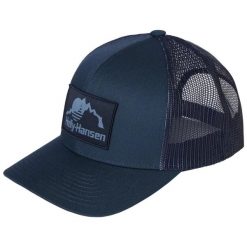 Czapka Trucker Helly Hansen. Niebieskie czapki z daszkiem Helly Hansen, bez wzorów. Za 256.00 zł.