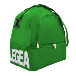 Torba piłkarska NUORO z dnem 50x36x56 cm. Zielone torby na ramię Legea, bez wzorów, na ramię, bez dodatków. W wyprzedaży za 129.50 zł.