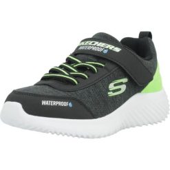 Buty SKECHERS BOUNDER-DRIPPER DROP Czarny. Czarne buty turystyczne Skechers, bez wzorów, z syntetyku, bez zapięcia, trekkingowe. Za 220.99 zł.