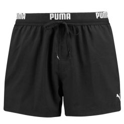 Spodenki kąpielowe męskie Puma Logo Short Lenght. Czarne kąpielówki Puma, m, bez wzorów, krótkie. Za 221.30 zł.
