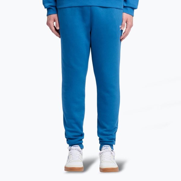 Spodnie męskie Reebok Identity Small Logo Fleece Jogger. Niebieskie joggery i bojówki Reebok, m, bez wzorów, sportowe. Za 159.99 zł.