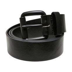 Męski Pas Biodrowy Ze Skóry Syntetycznej Z Klamrą Cierniową. Czarne paski Urban Classics, bez wzorów, ze skóry. Za 57.99 zł.