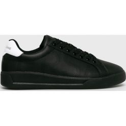 Versace Jeans - Buty. Czarne buty sportowe casual Versace Jeans, bez wzorów, z gumy, bez zapięcia. W wyprzedaży za 479.90 zł.