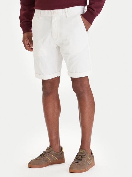 Tommy Jeans Szorty materiałowe Scanton DM0DM22852 Écru Slim Fit. Białe szorty Tommy Jeans, m, bez wzorów, z bawełny. Za 289.99 zł.