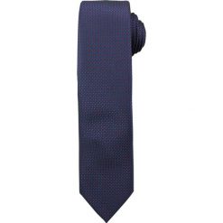 Granatowy Elegancki Męski Krawat -ALTIES- w Drobne Różowe Kropki, Groszki. Czerwone krawaty i muchy Alties, bez wzorów, z tkaniny. Za 49.00 zł.