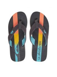 Quiksilver Japonki Molokai Layback AQYL101339 Szary. Szare japonki Quiksilver, bez wzorów, z materiału. Za 99.99 zł.