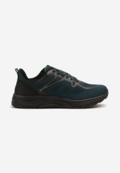 Niebieskie Buty Sportowe Sneakersy z Geometrycznym Wzorem Odirina. Niebieskie buty sportowe casual Born2be, z aplikacjami, bez zapięcia. W wyprzedaży za 103.99 zł.