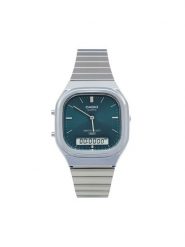 Casio Zegarek AQ-240E-3AEF Srebrny. Szare, analogowe zegarki Casio, srebrne. Za 299.99 zł.