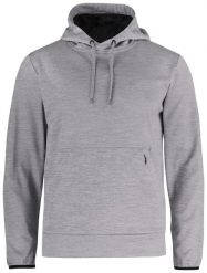 Clique Oakdale bluza męska z kapturem szary melanż, 100% poliester – grey. Szare bluzy z kapturem CLIQUE, l, bez wzorów, z materiału, z kapturem. Za 233.08 zł.