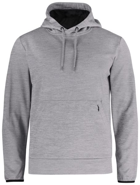 Clique Oakdale bluza męska z kapturem szary melanż, 100% poliester – grey. Szare bluzy z kapturem CLIQUE, l, bez wzorów, z materiału, z kapturem. Za 233.08 zł.