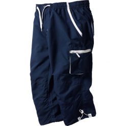 Spodnie 3/4 z mikrofazy, z gumką w talii. Szare spodnie treningowe długie bonprix, m, bez wzorów. Za 142.99 zł.