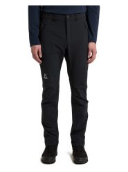 Haglöfs Spodnie softshellowe "Morän" w kolorze czarnym rozmiar: 56. Czarne spodnie treningowe długie Haglöfs, bez wzorów, z poliamidu. Za 305.29 zł.