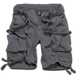 Szorty bushcraft męskie Brandit M65 Savage z Paskiem Vintage Grafitowe. Szare szorty Brandit, m, bez wzorów, vintage. Za 275.50 zł.