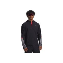 Kurtka do biegania męska Under Armour Velociti Storm Hooded. Czarne kurtki Under Armour, m, bez wzorów, bez kaptura. Za 419.99 zł.