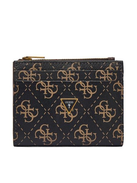 Guess Portfel SMMALO LEA03 Brązowy. Brązowe portfele Guess, z aplikacjami, ze skóry. Za 239.99 zł.