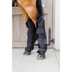 Zamknięte przednie getry dla koni Kentucky Protect Classic. Czarne legginsy długie sportowe KENTUCKY HORSEWEAR, s, bez wzorów, do jazdy konnej. Za 517.50 zł.