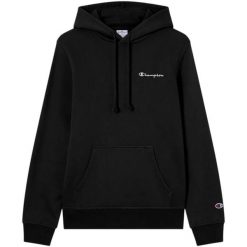 Bluza męska Champion Hooded Sweatshirt. Czarne bluzy z kapturem Champion, m, bez wzorów, z bawełny, z kapturem. Za 203.99 zł.