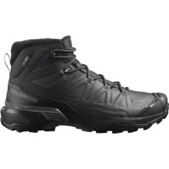Buty do chodzenia męskie Salomon X Ultra Snowpilot Wp. Czarne buty sportowe casual Salomon, bez wzorów, z gore-texu, bez zapięcia. Za 729.99 zł.