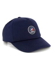 Peak Mountain Czapka w kolorze granatowym rozmiar: onesize. Niebieskie czapki z daszkiem Peak Mountain, z aplikacjami, z materiału. Za 57.47 zł.