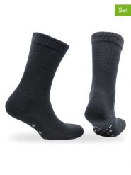 Norfolk Skarpety trekkingowe (2 pary) "Rio Grip" w kolorze czarnym rozmiar: 35-38. Czarne skarpety Norfolk, bez wzorów, z materiału. Za 39.99 zł.