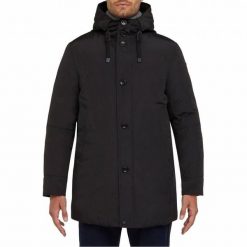 Kurtka GEOX M VELLETRI Czarny. Czarne kurtki Geox, m, bez wzorów, z tkaniny, bez kaptura. Za 888.99 zł.
