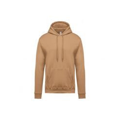 Bluza z kapturem Kariban. Brązowe bluzy z kapturem KARIBAN, m, bez wzorów, z kapturem. Za 146.50 zł.