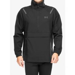 Kurtka wiatrówka męska Under Armour Unstoppable Left Chest Anorak. Czarne kurtki Under Armour, m, bez wzorów, z softshellu, bez kaptura. Za 354.99 zł.