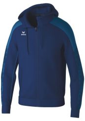 Bluza dresowa z kapturem Erima Evo Star. Niebieskie bluzy z kapturem Erima, s, bez wzorów, z dresówki, z kapturem. Za 243.00 zł.