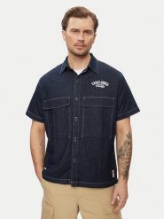 Wrangler Koszula jeansowa Casey 112351229 Granatowy Relaxed Fit. Niebieskie koszule Wrangler, m, bez wzorów, z bawełny, bez kołnierzyka, bez ramiączek. Za 99.99 zł.