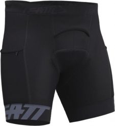 Spodenki wewnętrzne z pampersem LEATT Short Liner MTB 3.0. Czarne krótkie spodenki sportowe LEATT, s, bez wzorów, z materiału, rowerowe. Za 399.00 zł.